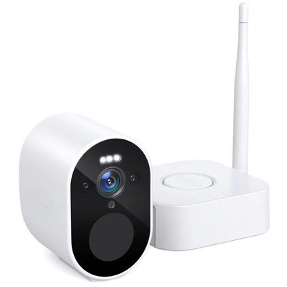 Caméra de sécurité sans fil pour l'extérieur, WiFi 1080P avec vision nocturne en couleur, audio bidirectionnel