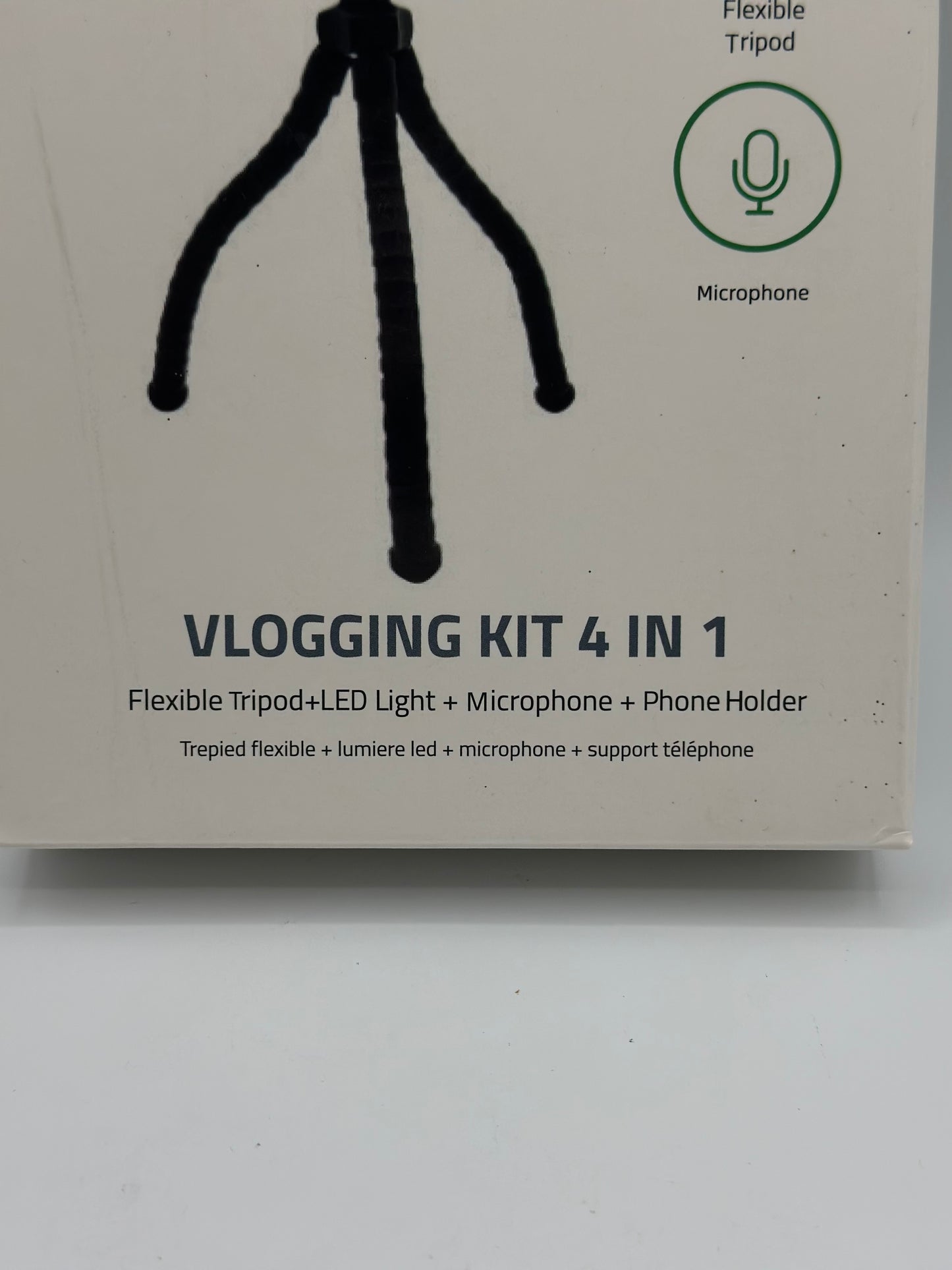 Support VLOGGING KIT 4 en 1 Micro + TREPIED + Support + LED