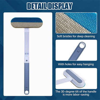 Brosse "Magic-Cleaner" 4-en-1 – Anti-Poils, Nettoyant Moustiquaires & Surfaces Textiles