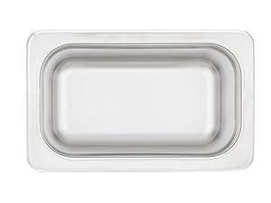 Bac cuisson vapeur en acier inoxydable Taille 1/9 10 cm de profondeur lot de 2 neuf