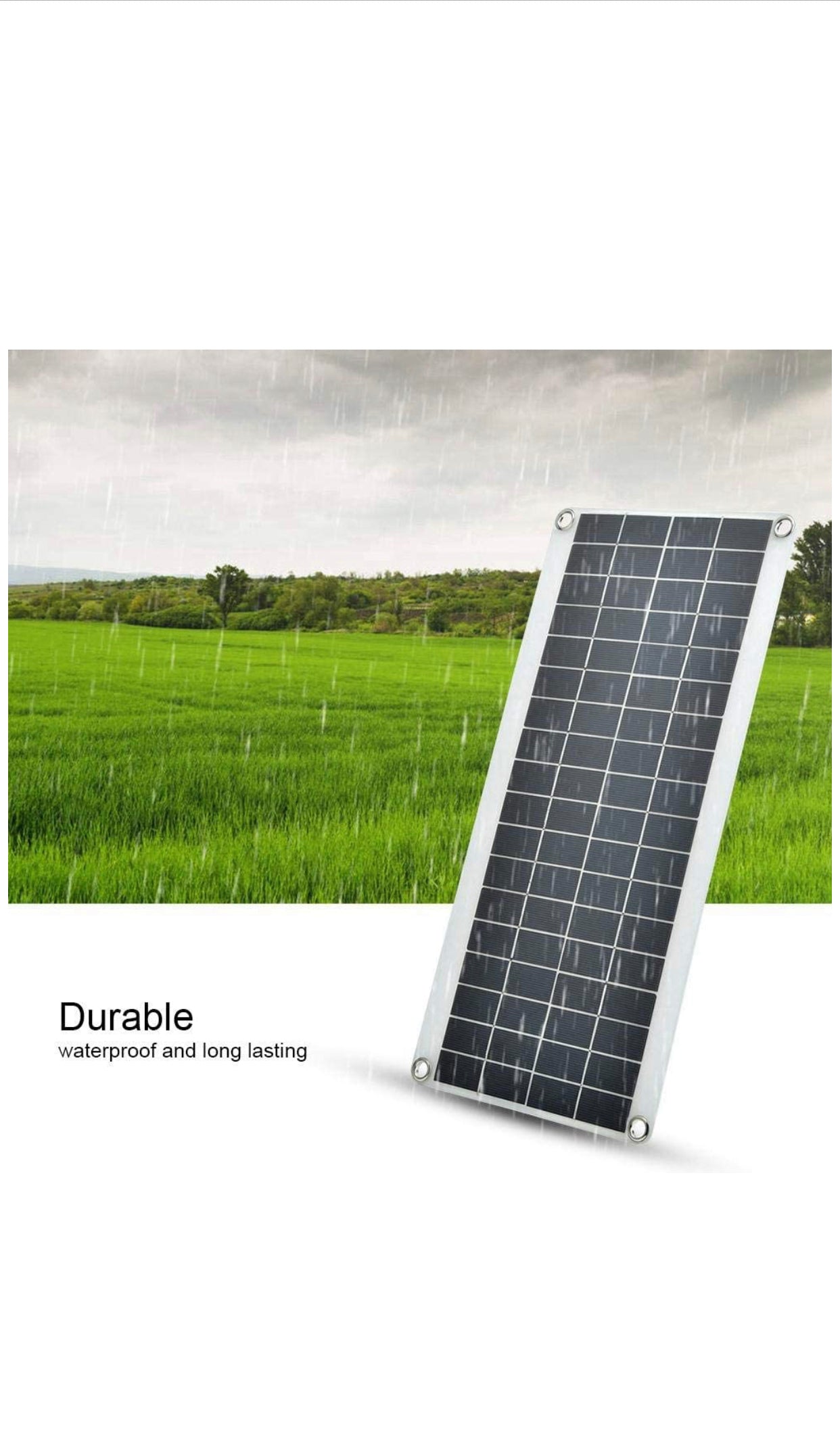 Panneau solaire, nouveau panneau solaire polycristallin flexible de 20W durable extérieur imperméabl