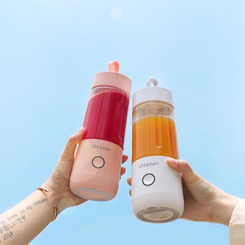 Mélangeur portable de 350 ml, presse-agrumes électrique USB, mélangeur rechargeable, smoothie, tasse de slushy, mélangeur de jus, bouteille, chargement USB, gadgets de cuisine