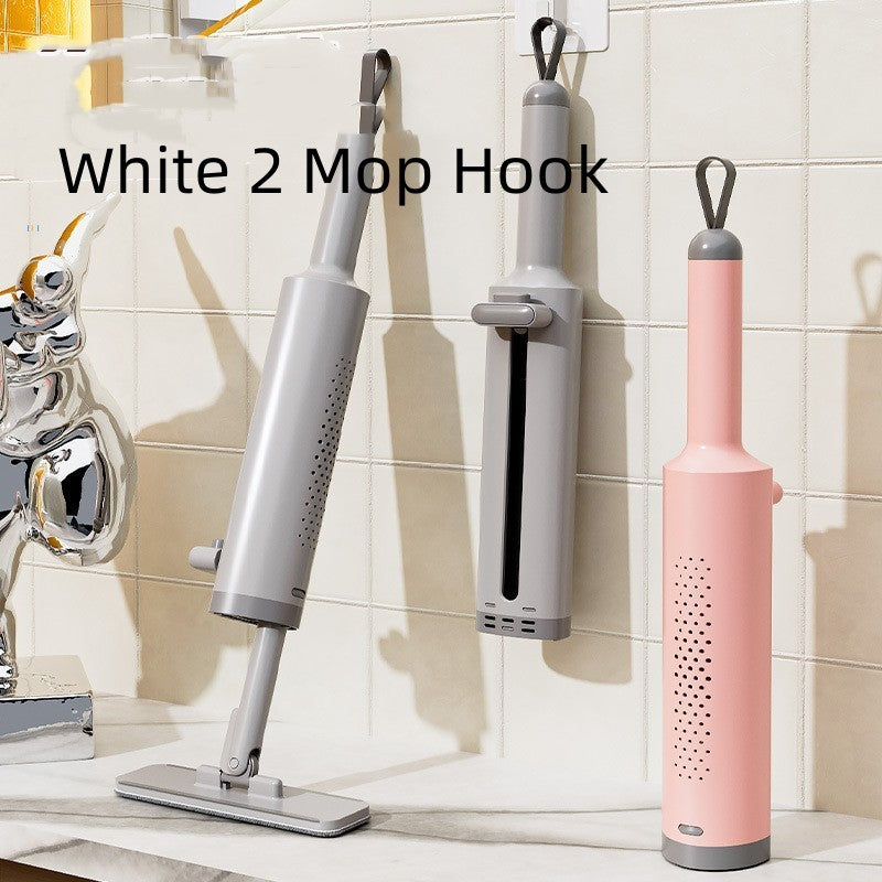 Mini serpserpilliè Auto-Pressible Rotative Avec Brosse À Crevasse Sans Lavage À La Main Avec 2 Tampons En Microfibre Réutilisables