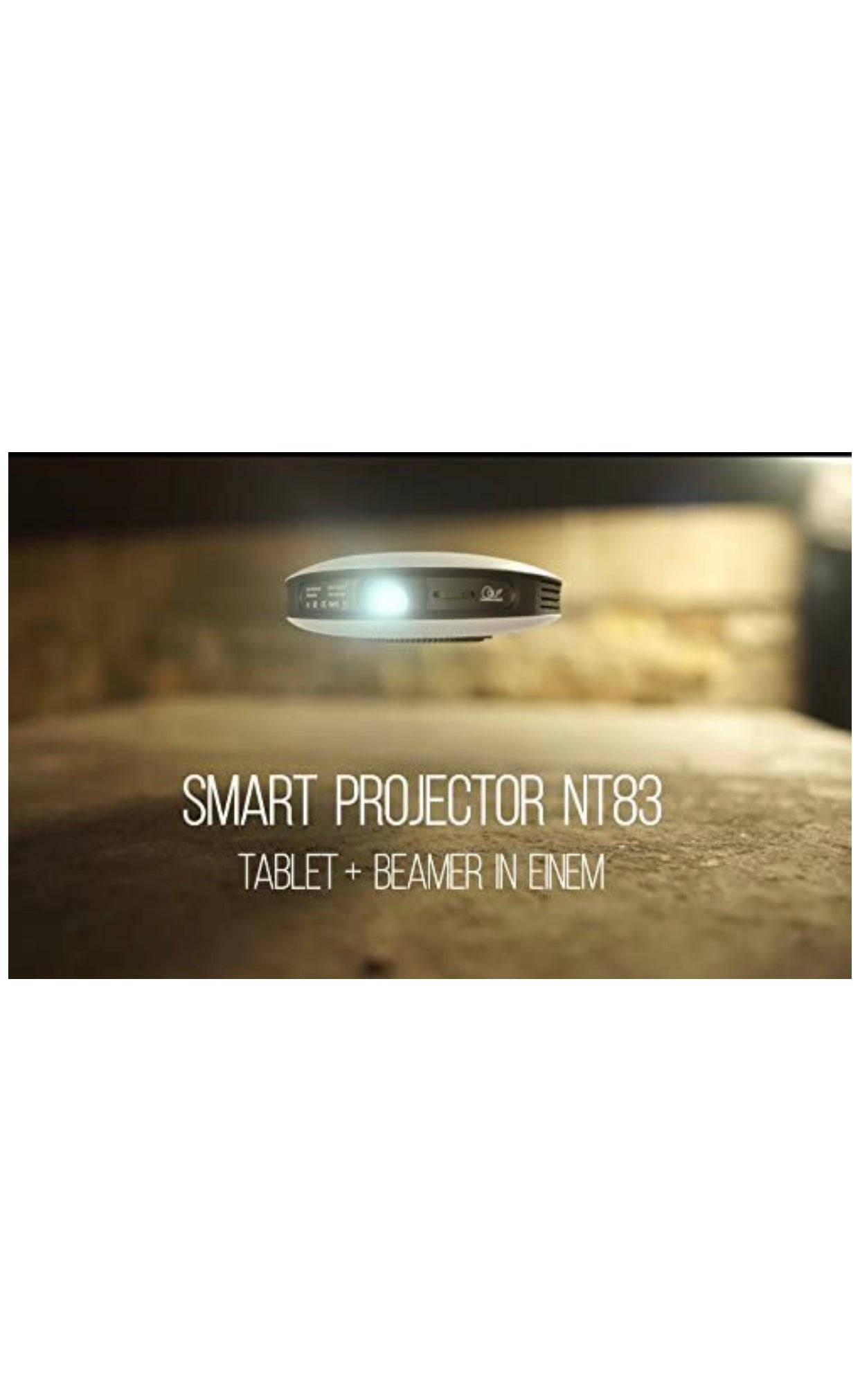 Smart projecteur intelligent qualité d’image époustouflante, avec batterie intégrée totalement neuf