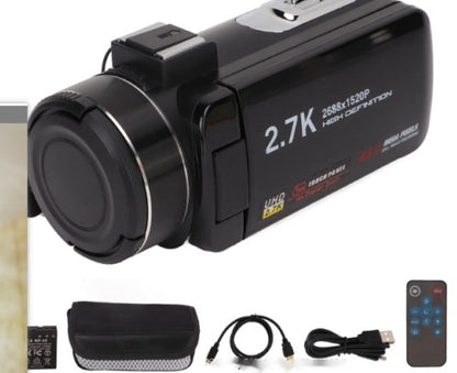 Caméra vidéo numérique version anglaise 27K HD 48 millions de pixels Caméra de voyage domestique