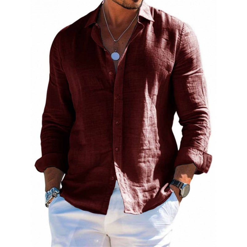 Chemise "Riviera" en Lin Premium – Coupe Ajustée & Respirante