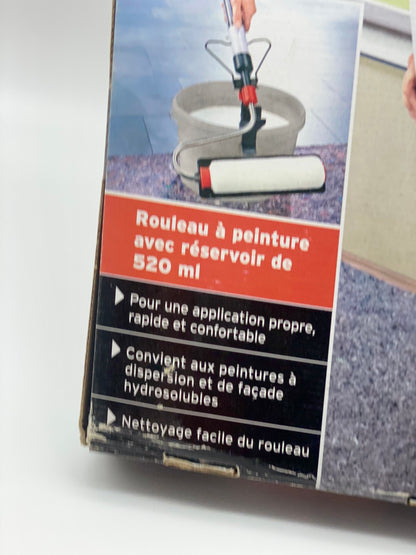 Rouleau de seringue de peinture extensible longue portée - décoration facile pour murs et plafonds intérieurs et extérieurs