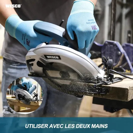 Scie Circulaire 1400W, Lames 24 (185mm), WESCO WS3441.2