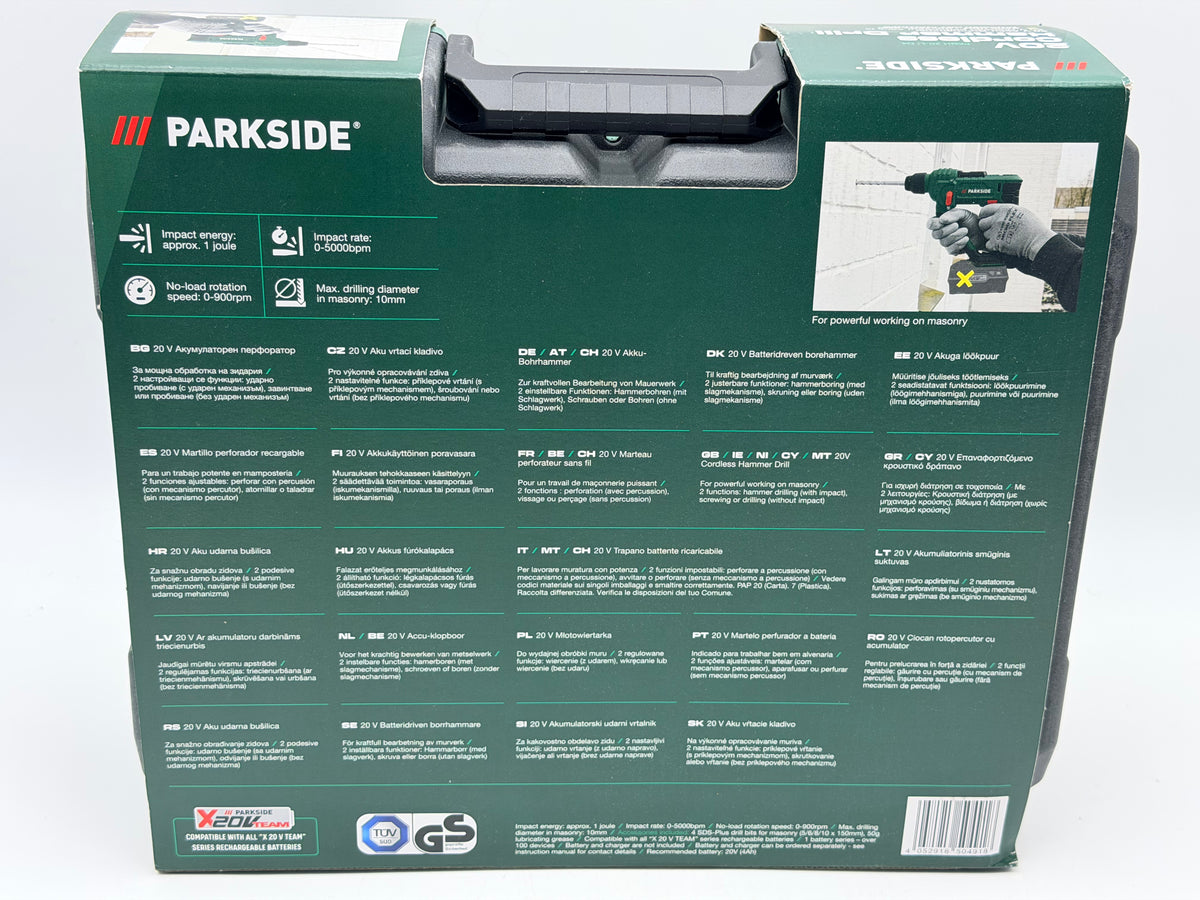 Perceuse à percussion sans fil PARKSIDE 20V puissante