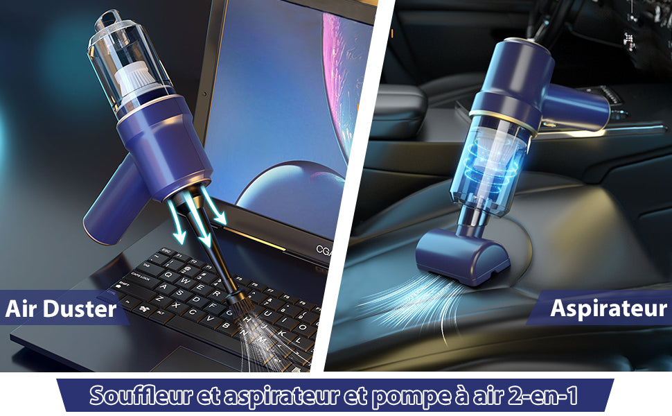 Souffleur aspirateur 2 en 1 Soufflette Air Comprimé, 9000Pa/45000RPM neuf