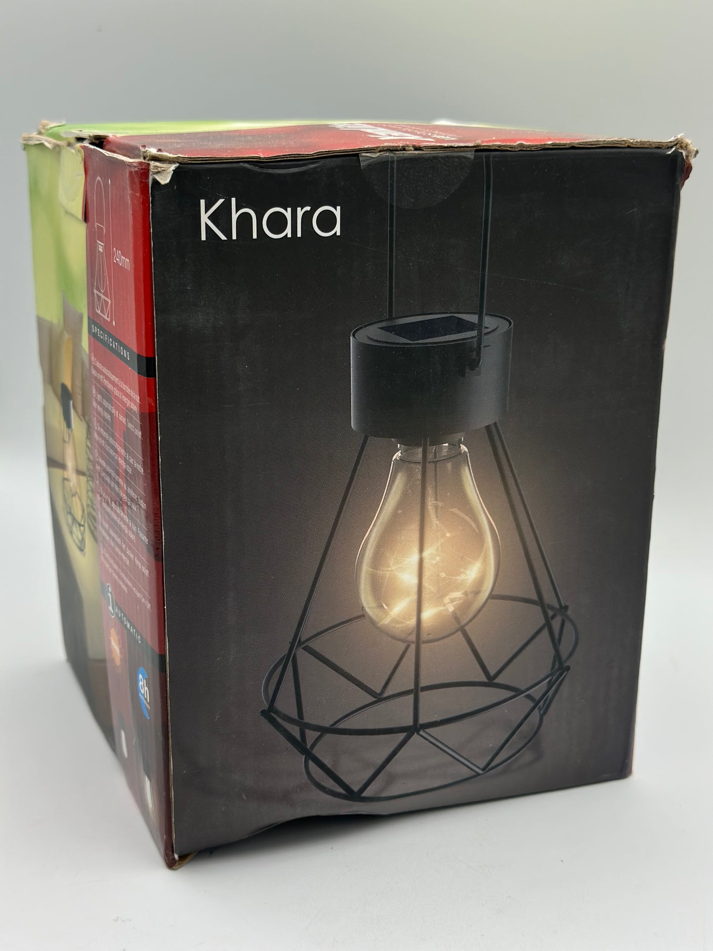 Lanterne Led Solaire Déco "KHARA", Spéciale Extérieur (IP44)