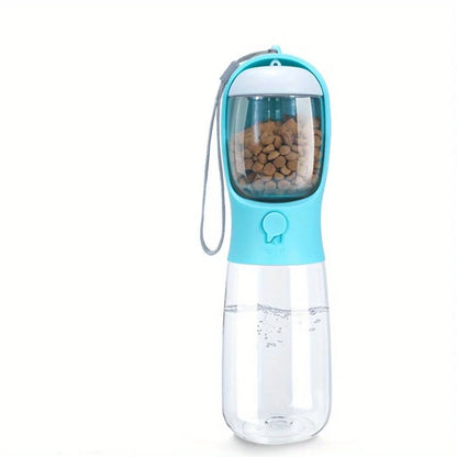 Bouteille d'eau portable pour chien et chat avec rangement, contenant de nourriture et d'eau pour chiots, mangeoire pour animaux de compagnie, bol de voyage en plein air, bols à boire pour animaux de compagnie