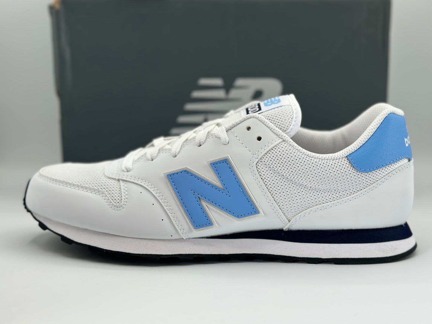 Chaussures New Balance 500 44 Blanc Bleu