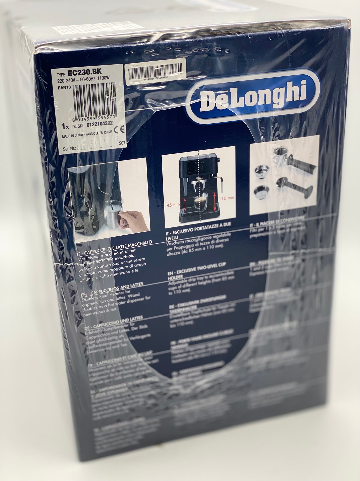 De'Longhi Stilosa, machine à expresso à pompe Barista traditionnelle