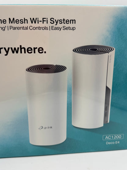 TP-Link Deco M4 (2-pack) Systèmes WiFi Mesh performant - Contrôle parental - Ports Ethernet Gigabit - Couverture WiFi jusqu'à 260m2 - Compatible avec Amazon Alexa et IFTTT