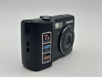 Appareil photo Compact Samsung L730 Noir compact - 7.2 MP - 3x zoom optique - flash 10 Mo - noir - Samsung