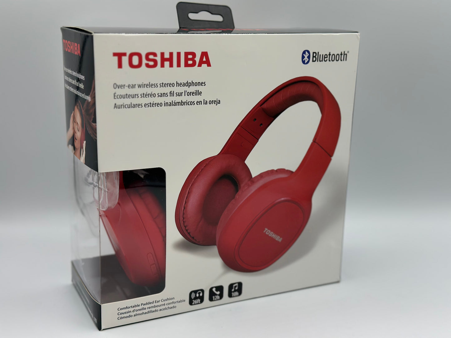 TOSHIBA Casque arceau Sport - Bluetooth - Rouge neuf