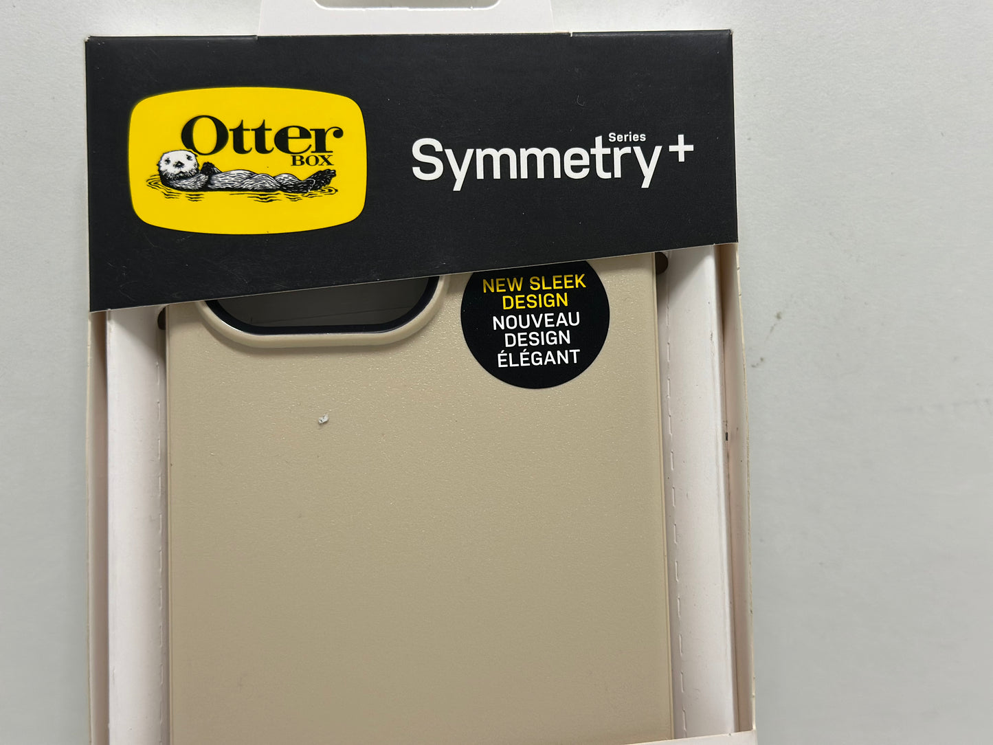 Otterbox Coque Symmetry Series Cactus Leather MagSafe pour iPhone 14 Plus- 14pro- 14 pro max , Antichoc, résistante aux Chutes, Coque de Protection Fine, 3X testée Selon la Norme Militaire, Noir/doré