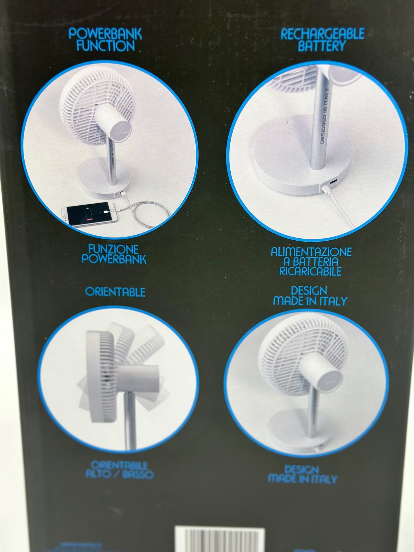 Ventilateur de table Silencieux et Puissant avec Batterie Rechargeable - WI-Fi App Contrôle Vocal