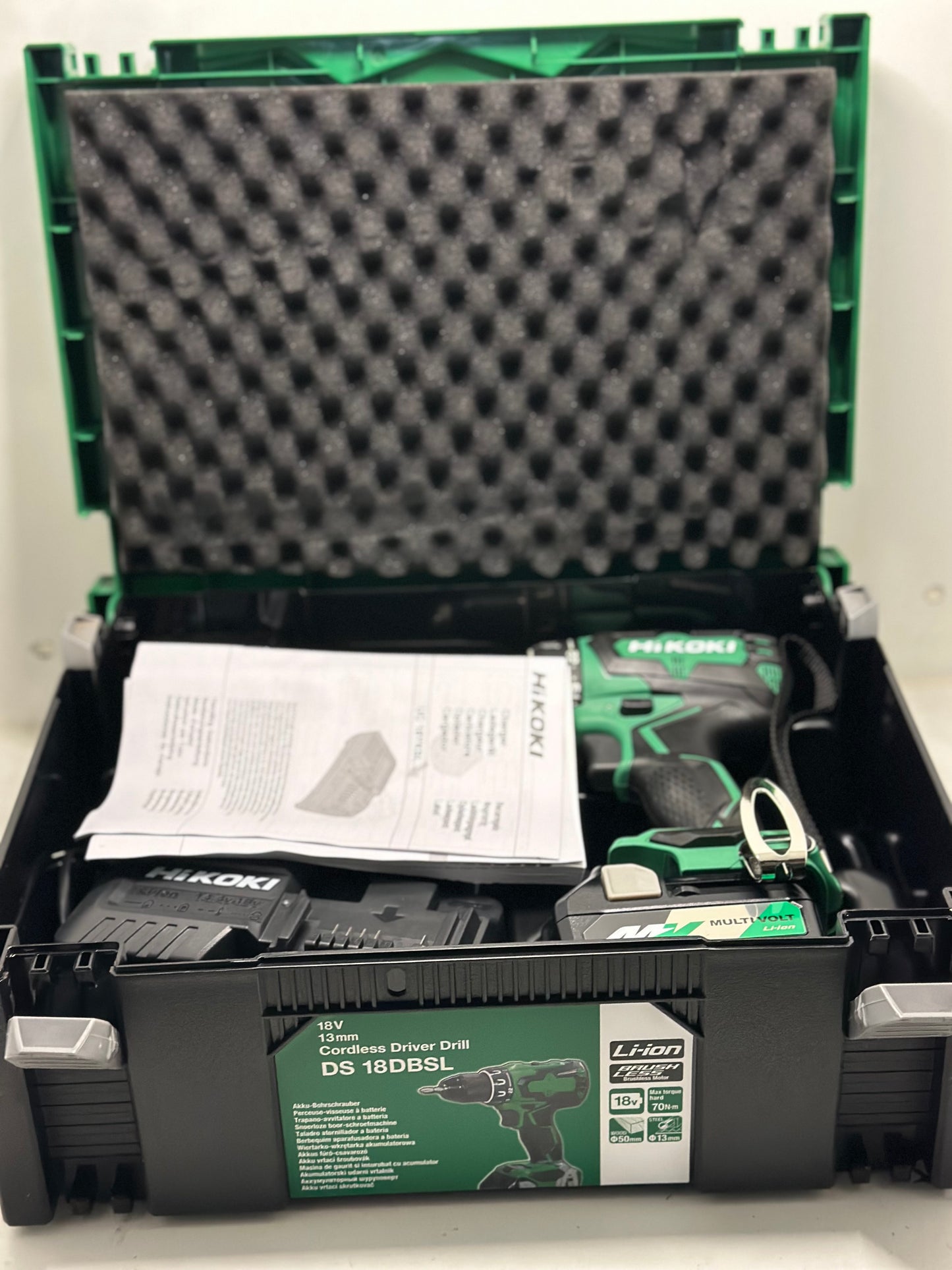 Perceuse-visseuse HIKOKI DS18DDWPZ Brushless 18V (2 x 5.0Ah) en coffret