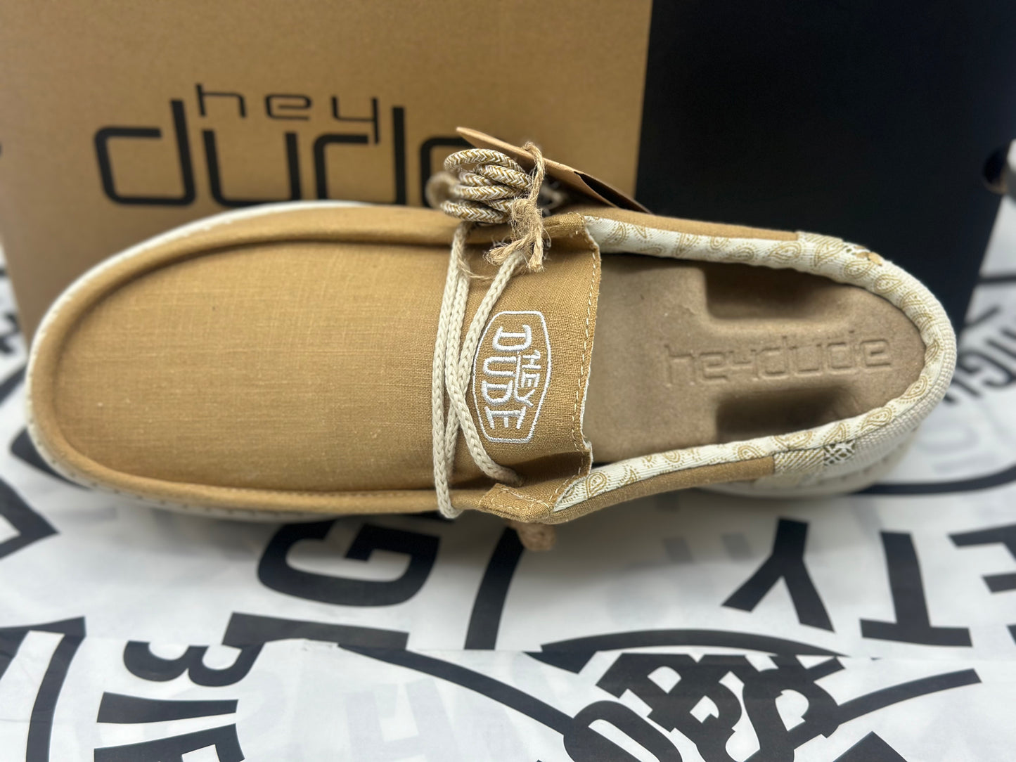 Mocassins lin NATURAL neuves et authentique tailles 43