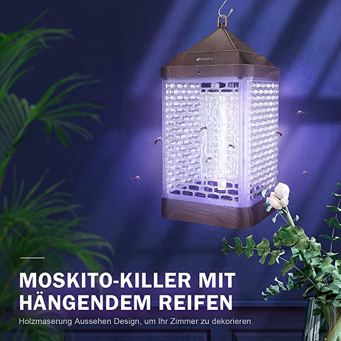 Moustiquaire, Anti-insectes électrique 9W - Anti-moustiques - Avec lumière UV - Pour l'intérieur/ext