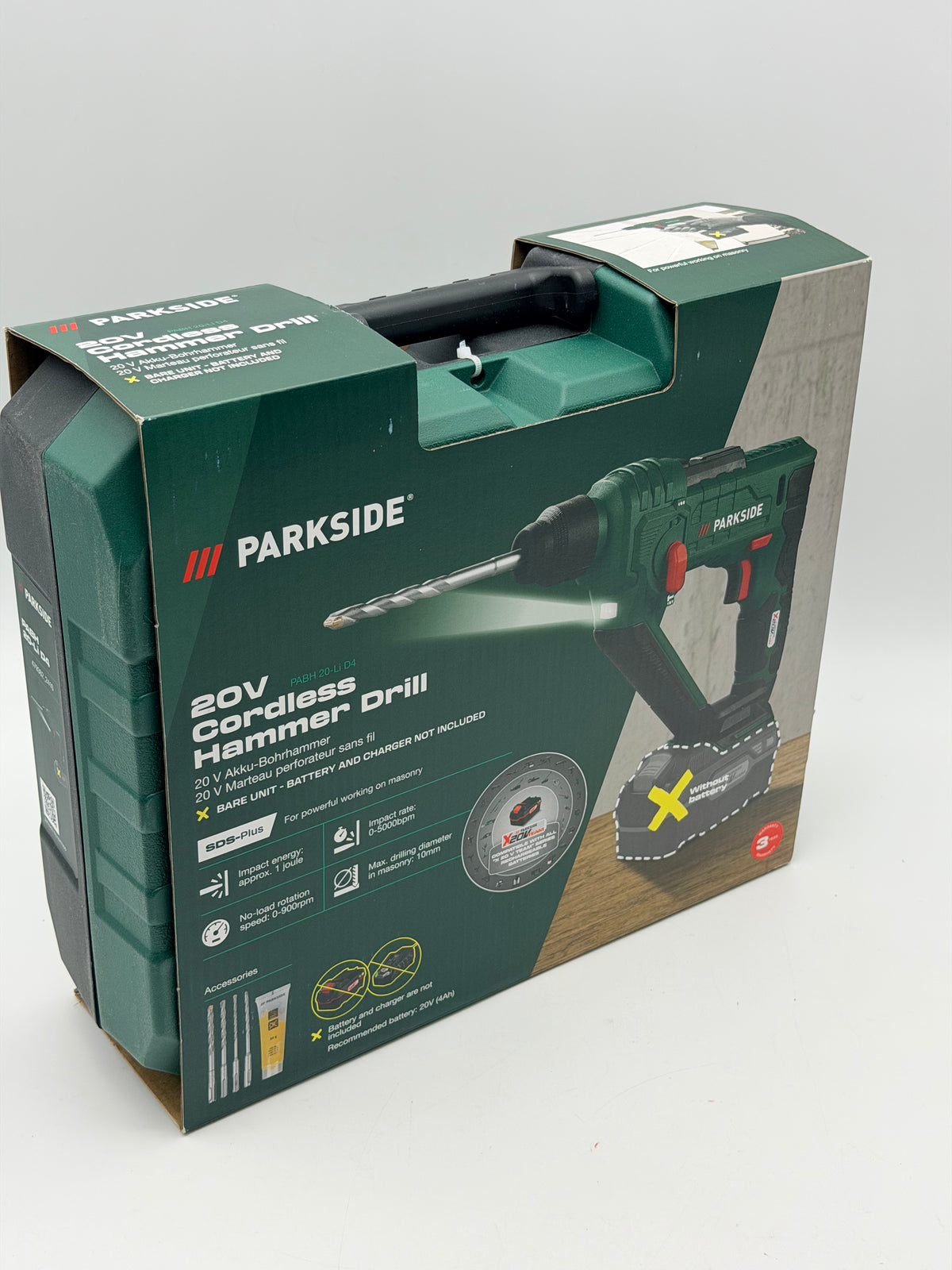 Perceuse à percussion sans fil PARKSIDE 20V puissante