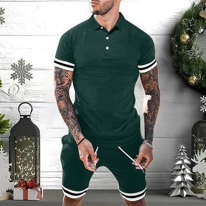 Ensembles décontracté Tenues 2 pièces Polo et short pour hommes