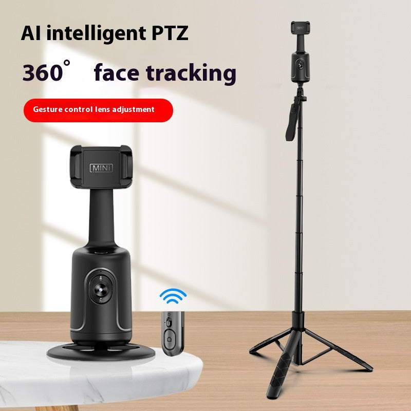 Stabilisateur 360, Suivi automatique du visage Cardan AI Smart Cardan Support de téléphone automatique pour smartphone Vidéo Vlog Trépied stabilisateur en direct