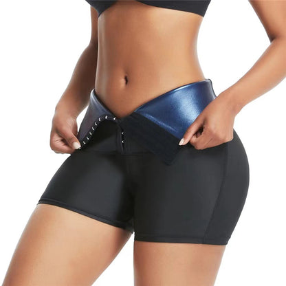 Short de Sudation "Thermo-Sculpt" – Effet Sauna, Taille Haute & Brûle-Graisses