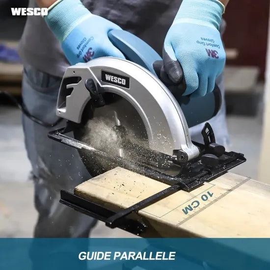 Scie Circulaire 1400W, Lames 24 (185mm), WESCO WS3441.2