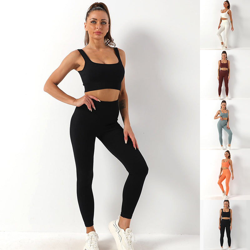 Ensemble "Infinity-Fit" – Brassière Sans Couture & Legging Taille Haute Sculptant