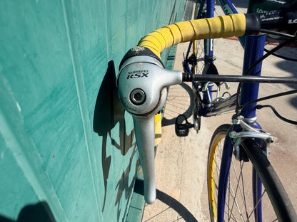 Vélo de Course Vintage LOOK – Bleu/Jaune – Occasion excellent État