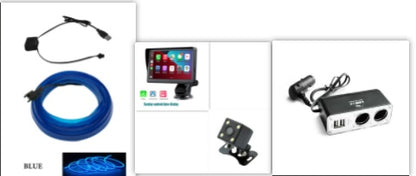 Écran 7 IPS inteligente Sans fil pour voiture Carplay Auto Mobile Téléphone Écran de projection Navigation