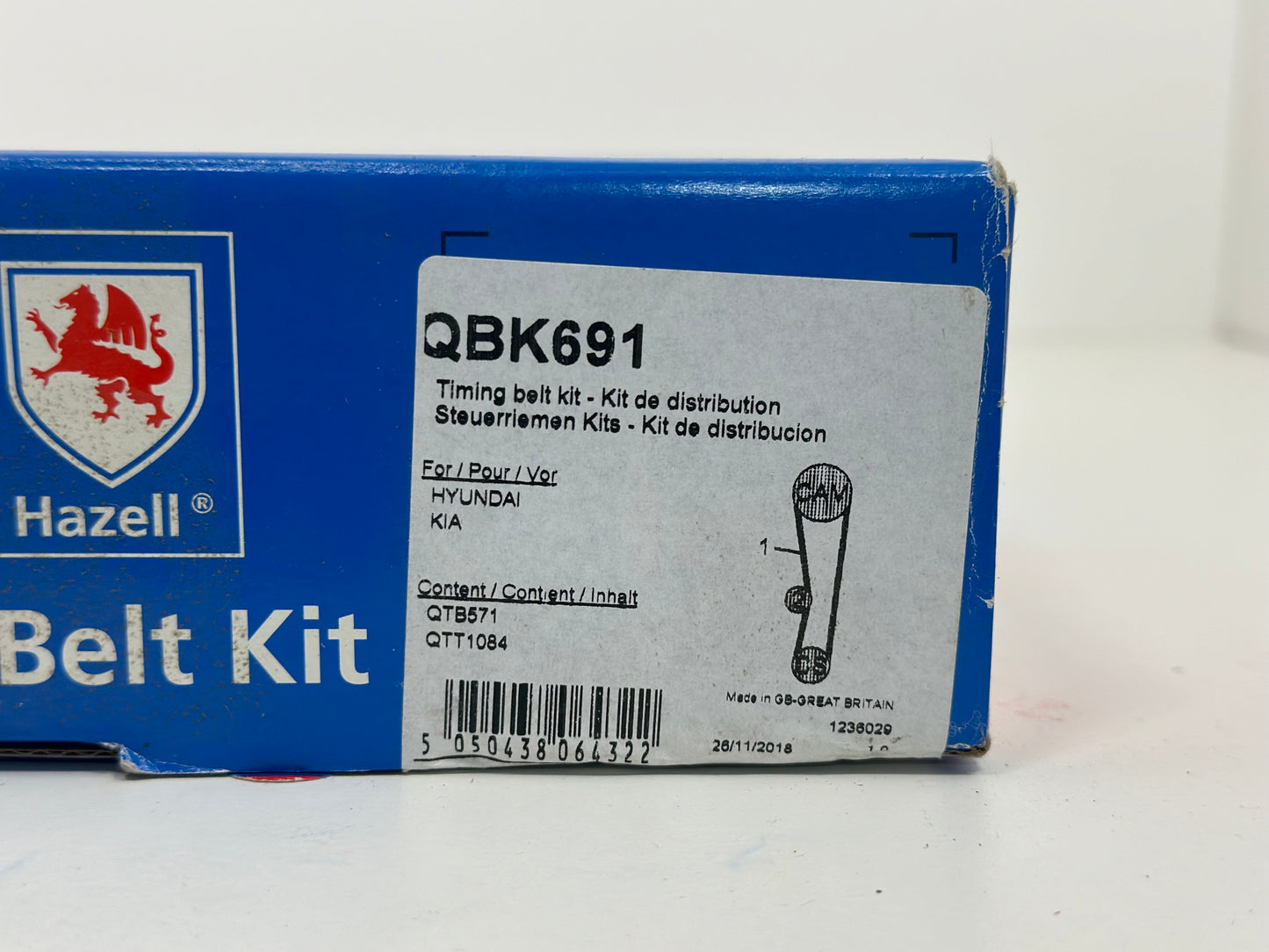 QUINTON HAZELL QBK691 Kit de distribution pour hyundai ,Kia