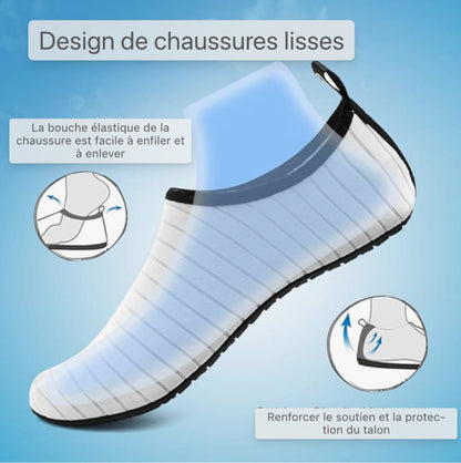 Chaussures pieds nus Chaussures de bain pour femmes Chaussures de bain pour hommes Chaussures pieds nus antidérapantes à séchage rapide