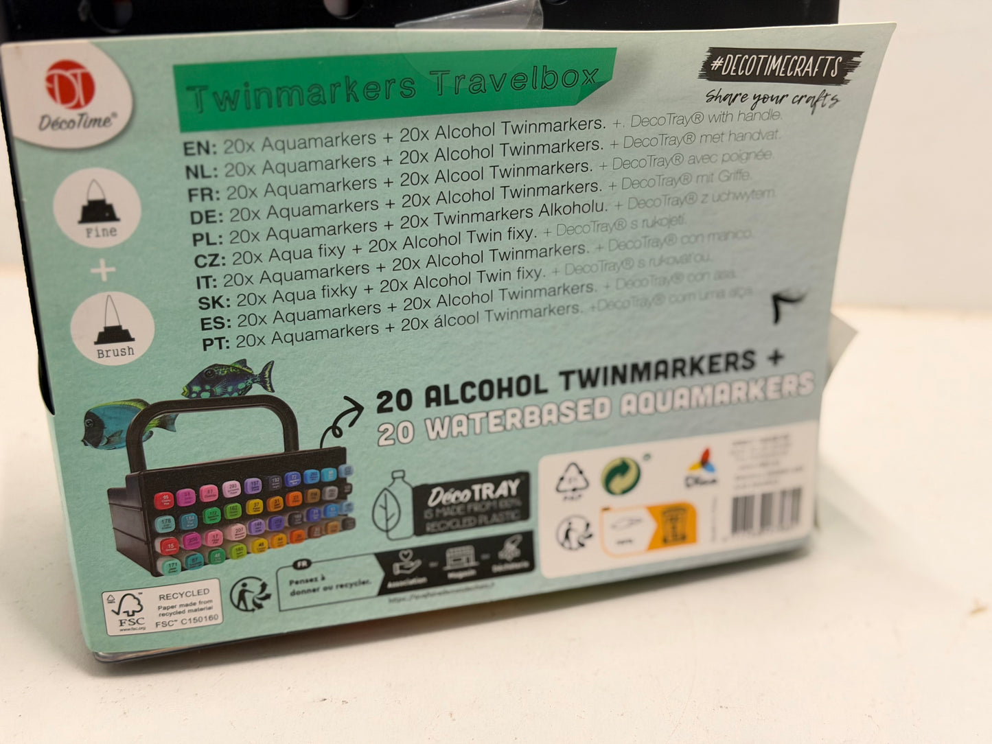 Lot de 40 marqueurs permanents à double pointe à alcool avec plateau de rangement pour adultes - Marqueurs de qualité artistique à séchage rapide - Pointe fine et pinceau pour dessin, mélange