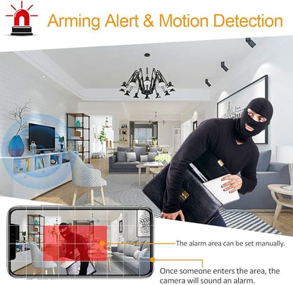 Mini Caméra de Surveillance WiFi 1080P avec Vision Nocturne Automatique grand angle neuve