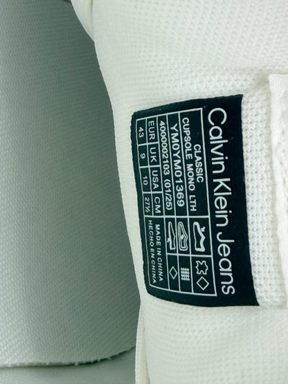 CALVIN KLEIN
Baskets Classic Cupsole Mono Leather Bright White Black
