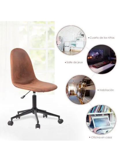 Chaise de bureau Siège Ergonomique Fauteuil de Bureau Tissu microfibre Métal Hauteur Réglable neuf