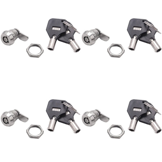 4X serrures Porte d’armoire, boîte aux lettres Quart detour Sécurité