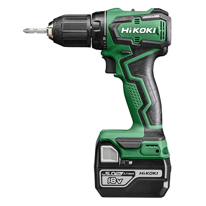 Perceuse-visseuse HIKOKI DS18DDWPZ Brushless 18V (2 x 5.0Ah) en coffret