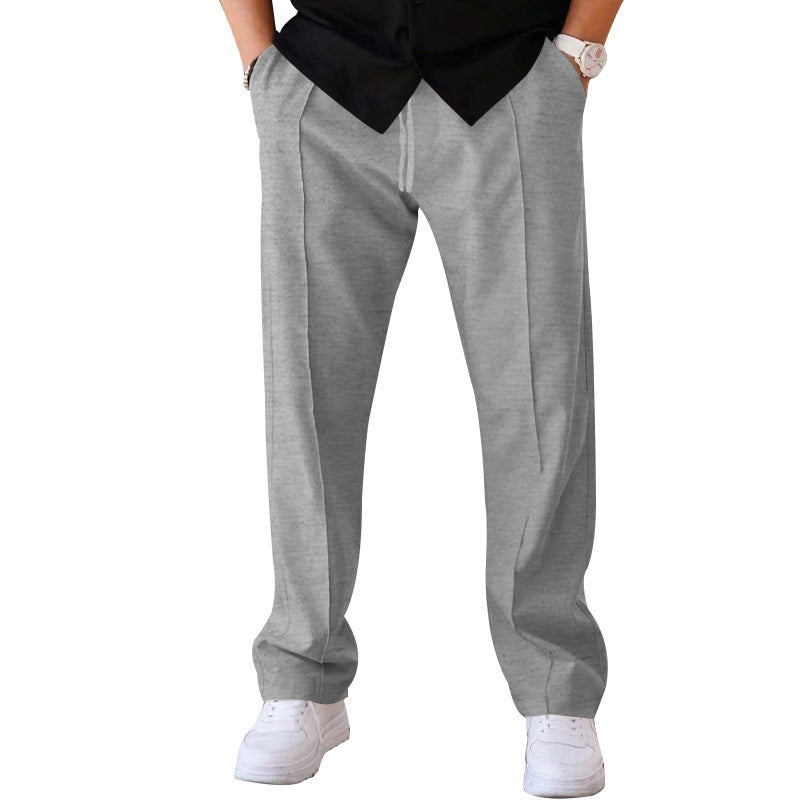Pantalons pour hommes droit ample décontracté avec cordon de serrage Vêtements design
