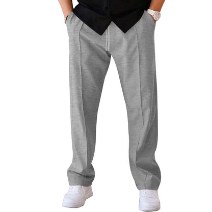 Pantalons pour hommes droit ample décontracté avec cordon de serrage Vêtements design