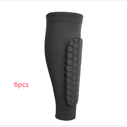 Protège-Tibia "Hexa-Shield" – Manchon de Compression Anti-Collision en Nid d'Abeille