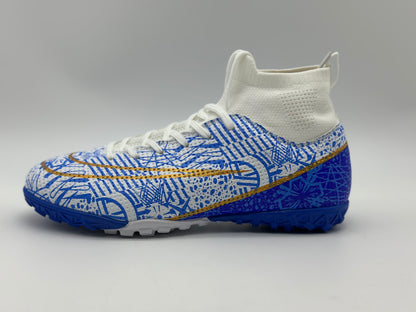 Chaussures de Football Homme Professionnel Chaussures de Futsal Antidérapants pour l'entraînement Athlétisme Adolescents High Top Chaussures de Sport