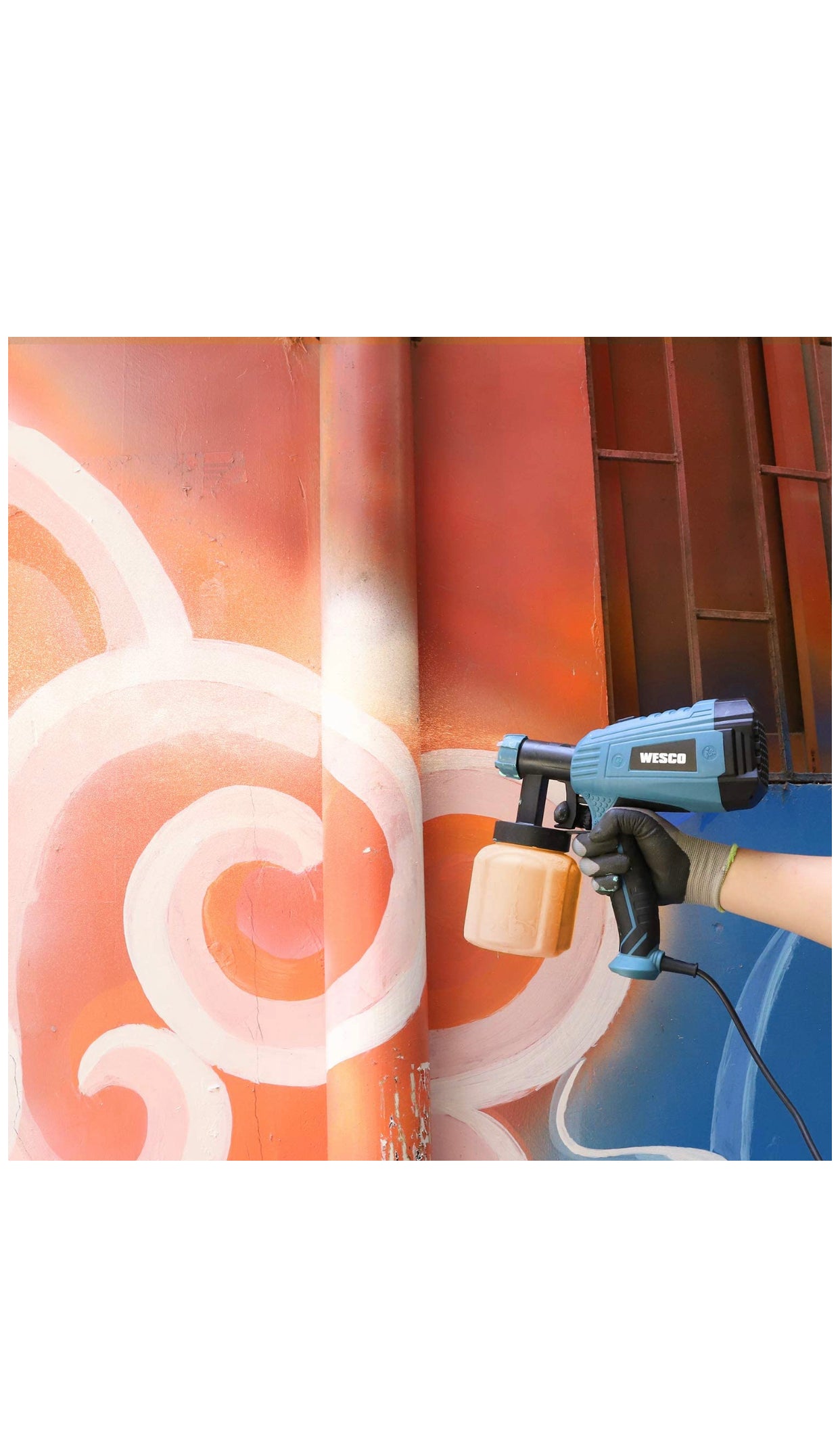 Pulvérisateur de Peinture Électrique, Récipient Détachable 800ML 3 tailles de buses neuf