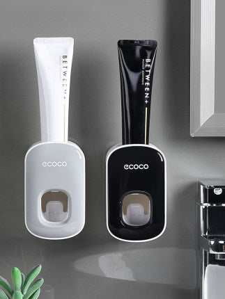 Distributeur "Smile-Press" – Porte-Dentifrice Automatique & Support Mural Antibacté