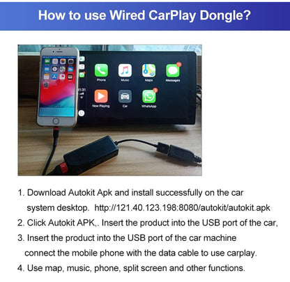 CarlinKit 2022 Nouveau CarPlay sans Fil and Filaire Android Auto Adaptateur,Applicable au système de Voiture Android de Rechange 5.0 ou supérieur(Veuillez Installer autokit.apk Avant d'acheter)