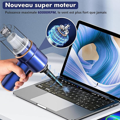 Souffleur aspirateur 2 en 1 Soufflette Air Comprimé, 9000Pa/45000RPM neuf